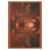 Lumineuze abstracte moderne oranje rode Fractal Tafelkleed (Voorkant)