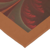 Lumineuze abstracte moderne oranje rode Fractal Tafelkleed (Gekanteld)