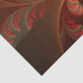 Lumineuze abstracte moderne oranje rode Fractal Tissuepapier (Detail)