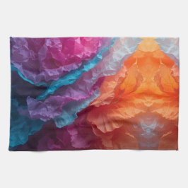 Lumineuze Abstracte Tissuepapierlagen Theedoek