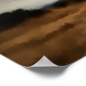 Lumineuze boom en hemel op de winter van Prairie Poster (Hoek)