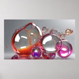 Lumineuze bubbels poster