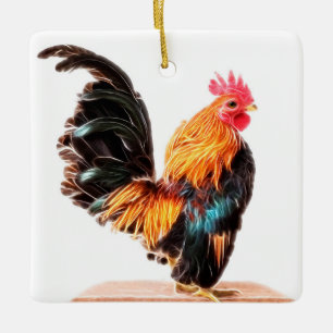 Lumineuze Chicken Art Keramisch Ornament