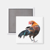 Lumineuze Chicken Art Magneet (Voorkant / Achterkant)