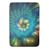 Lumineuze Fantasevloer, kleurrijk Abstract fractal Badmat (Voorkant Verticaal)