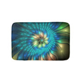 Lumineuze Fantasevloer, kleurrijk Abstract fractal Badmat (Voorkant)