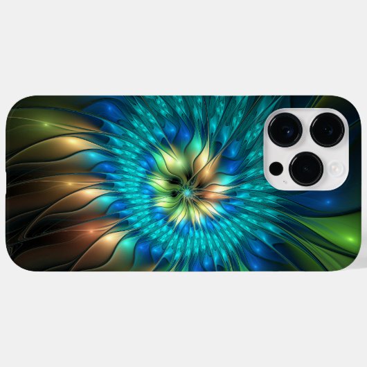Lumineuze Fantasevloer, kleurrijk Abstract fractal Case-Mate iPhone Case (Achterkant (horizontaal))