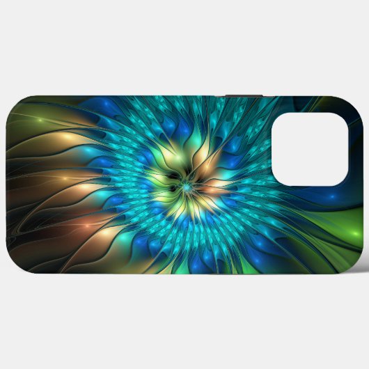 Lumineuze Fantasevloer, kleurrijk Abstract fractal Case-Mate iPhone Case (Achterkant (horizontaal))