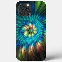 Lumineuze Fantasevloer, kleurrijk Abstract fractal