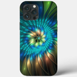 Lumineuze Fantasevloer, kleurrijk Abstract fractal Case-Mate iPhone Case