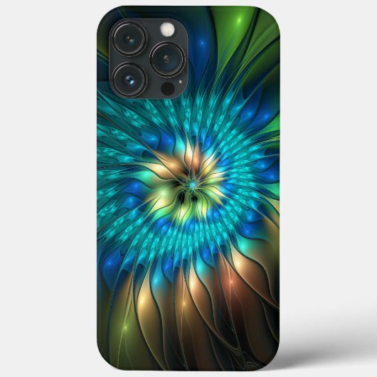 Lumineuze Fantasevloer, kleurrijk Abstract fractal Case-Mate iPhone Case (Achterkant)