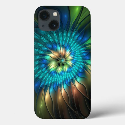 Lumineuze Fantasevloer, kleurrijk Abstract fractal Case-Mate iPhone Case (Achterkant)