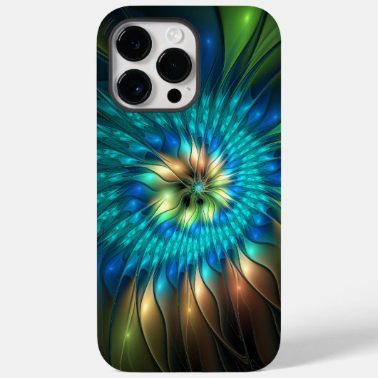 Lumineuze Fantasevloer, kleurrijk Abstract fractal Case-Mate iPhone Case (Achterkant)