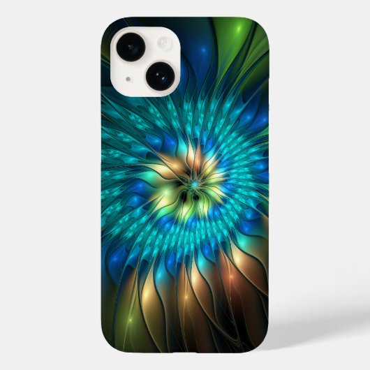 Lumineuze Fantasevloer, kleurrijk Abstract fractal Case-Mate iPhone Case (Achterkant)