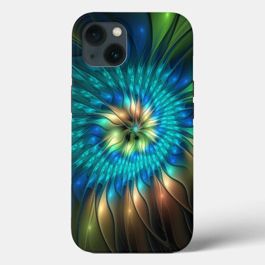 Lumineuze Fantasevloer, kleurrijk Abstract fractal Case-Mate iPhone Case (Achterkant)