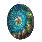 Lumineuze Fantasevloer, kleurrijk Abstract fractal Dartbord (Voorkant Rechts)
