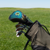 Lumineuze Fantasevloer, kleurrijk Abstract fractal Golfheadcover (Insitu)