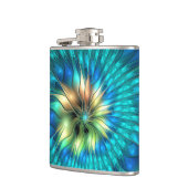 Lumineuze Fantasevloer, kleurrijk Abstract fractal Heupfles (Links)