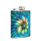 Lumineuze Fantasevloer, kleurrijk Abstract fractal Heupfles (Rechts)