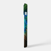 Lumineuze Fantasevloer, kleurrijk Abstract fractal iPhone 15 Case (Linkerkant)