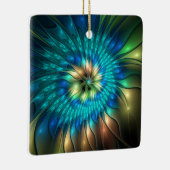 Lumineuze Fantasevloer, kleurrijk Abstract fractal Keramisch Ornament (Rechts)