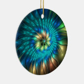 Lumineuze Fantasevloer, kleurrijk Abstract fractal Keramisch Ornament (Rechts)