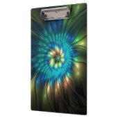 Lumineuze Fantasevloer, kleurrijk Abstract fractal Klembord (Links)