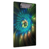 Lumineuze Fantasevloer, kleurrijk Abstract fractal Klembord (Rechts)