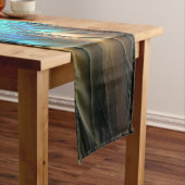 Lumineuze Fantasevloer, kleurrijk Abstract fractal Korte Tafelloper (Voorbeeld)