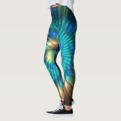 Lumineuze Fantasevloer, kleurrijk Abstract fractal Leggings (Links)