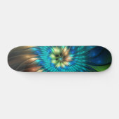 Lumineuze Fantasevloer, kleurrijk Abstract fractal Persoonlijk Skateboard (Horizontaal)