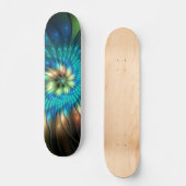 Lumineuze Fantasevloer, kleurrijk Abstract fractal Persoonlijk Skateboard (Voorkant)