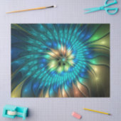 Lumineuze Fantasevloer, kleurrijk Abstract fractal Tissuepapier (Craft)