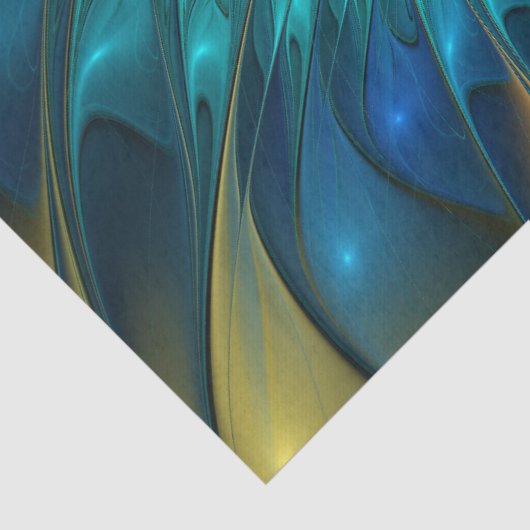 Lumineuze Fantasevloer, kleurrijk Abstract fractal Tissuepapier (Detail)