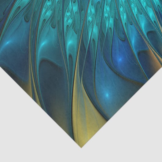 Lumineuze Fantasevloer, kleurrijk Abstract fractal Tissuepapier (Detail)