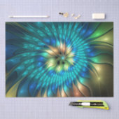 Lumineuze Fantasevloer, kleurrijk Abstract fractal Tissuepapier (Craft)