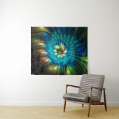 Lumineuze Fantasevloer, kleurrijk Abstract fractal Wandkleed (In Situ (horizontaal))