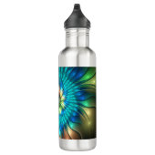 Lumineuze Fantasevloer, kleurrijk Abstract fractal Waterfles (Rechts)