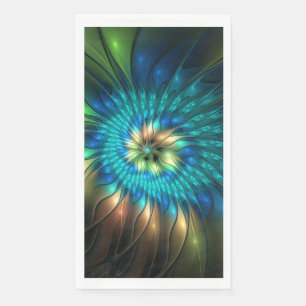Lumineuze Fantasie Bloem, Kleurrijke Abstracte Fra Servet