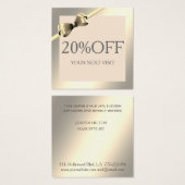 Lumineuze gladde, elegante boeg, eenvoudige kortin vierkante visitekaartjes (Voorkant /achterkant)