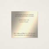 Lumineuze gladde, elegante boeg, eenvoudige kortin vierkante visitekaartjes (Achterkant)