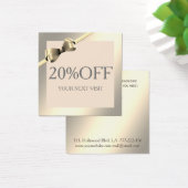 Lumineuze gladde, elegante boeg, eenvoudige kortin vierkante visitekaartjes (Bureau)