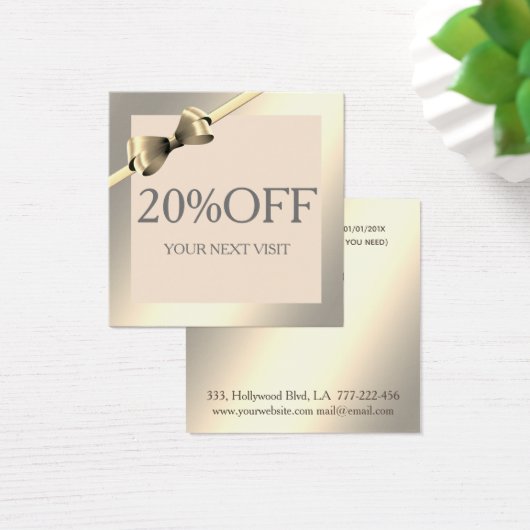 Lumineuze gladde, elegante boeg, eenvoudige kortin vierkante visitekaartjes (Bureau)