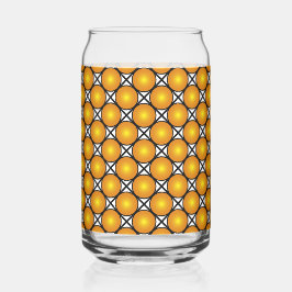 Lumineuze gouden Stippen Black White Lattice Patte Blikvorm Glas
