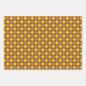 Lumineuze gouden Stippen Black White Lattice Patte Inpakpapier Vel (Voorkant 2)