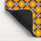 Lumineuze gouden Stippen Black White Lattice Patte Muismat (Hoek)