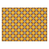 Lumineuze gouden Stippen Black White Lattice Patte Tafelkleed (Voorkant (Horizontaal))