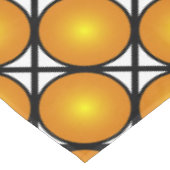 Lumineuze gouden Stippen Black White Lattice Patte Tafelkleed (Gekanteld)