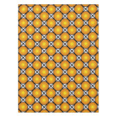 Lumineuze gouden Stippen Black White Lattice Patte Tafelkleed (Voorkant)