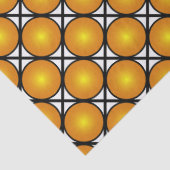 Lumineuze gouden Stippen Black White Lattice Patte Tissuepapier (Detail)